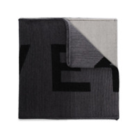 Givenchy Cachecol de tricô com logo - Preto