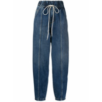 Givenchy Calça jeans com cordão na cintura - Azul