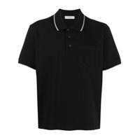 Givenchy Camisa polo com colarinho contrastante - Preto