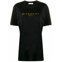 Givenchy Camiseta com estampa de logo vintage - Preto
