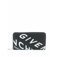 Givenchy Carteira com logo e zíper - Preto