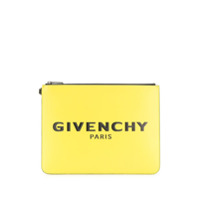 Givenchy Clutch com estampa de logo - Amarelo