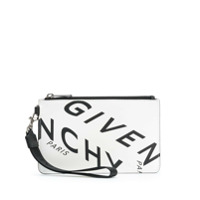 Givenchy Clutch com estampa de logo Givenchy Refracted - Branco