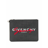 Givenchy Clutch com estampa de logo - Preto