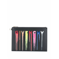 Givenchy Clutch com estampa de logo - Preto