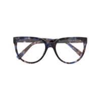 Givenchy Eyewear Armação de óculos gatinho com efeito tartaruga - Azul