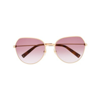 Givenchy Eyewear Óculos de sol oversized 7158/S - Dourado