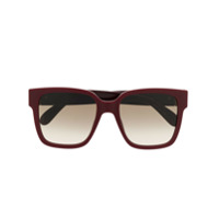 Givenchy Eyewear Óculos de sol quadrado com lentes coloridas - Vermelho
