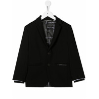 Givenchy Kids Blazer com estampa de logo - Preto