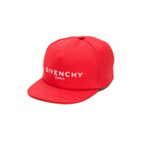 Givenchy Kids Boné com logo bordado - Vermelho