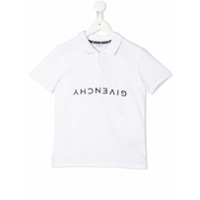 Givenchy Kids Camisa polo mangas curtas com logo - Branco
