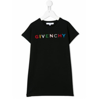 Givenchy Kids Camiseta com bordado de logo - Preto