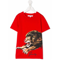 Givenchy Kids Camiseta com estampa de leão - Vermelho