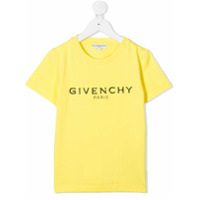 Givenchy Kids Camiseta com estampa de logo - Amarelo