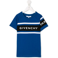 Givenchy Kids Camiseta com estampa de logo - Azul