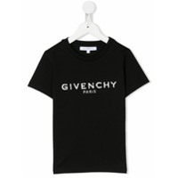 Givenchy Kids Camiseta com estampa de logo - Preto