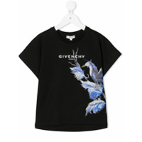 Givenchy Kids Camiseta com estampa de logo - Preto