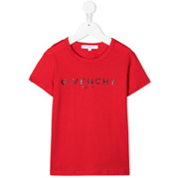 Givenchy Kids Camiseta com estampa de logo - Vermelho