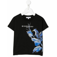 Givenchy Kids Camiseta com estampa de pássaro - Preto