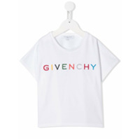 Givenchy Kids Camiseta com logo bordado - Branco