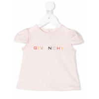 Givenchy Kids Camiseta com logo bordado - Rosa