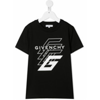 Givenchy Kids Camiseta com logo gráfico - Preto