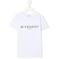 Givenchy Kids Camiseta de algodão com estampa de logo - Branco