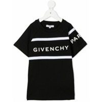 Givenchy Kids Camiseta de algodão com estampa de logo - Preto