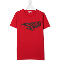 Givenchy Kids Camiseta de algodão com estampa de logo - Vermelho