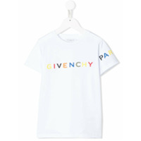 Givenchy Kids Camiseta de jersey com logo - Branco