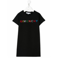 Givenchy Kids Camiseta de jersey com logo - Preto