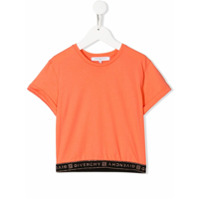 Givenchy Kids Camiseta de mangas curtas com logo - Laranja