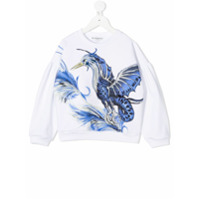 Givenchy Kids Camiseta decote careca com bordado - Branco