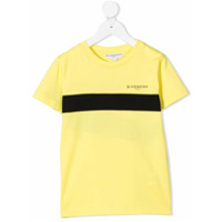 Givenchy Kids Camiseta decote careca com estampa de logo - Amarelo