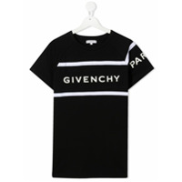 Givenchy Kids Camiseta mangas curtas com estampa de logo - Preto