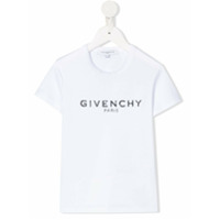 Givenchy Kids Camiseta mangas curtas com logo - Branco
