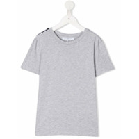 Givenchy Kids Camiseta mangas curtas com logo - Cinza