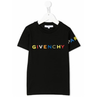 Givenchy Kids Camiseta mangas curtas com logo - Preto