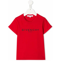 Givenchy Kids Camiseta mangas curtas com logo - Vermelho