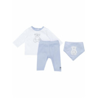 Givenchy Kids Conjunto infantil 3 peças com estampa gráfica - Azul