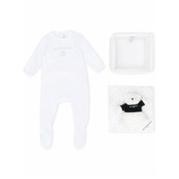 Givenchy Kids Conjunto infantil com bordado Teddy Bear - Branco