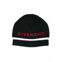 Givenchy Kids Gorro com logo bordado - Preto