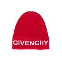 Givenchy Kids Gorro de tricô com logo - Vermelho