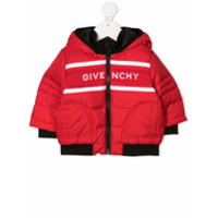Givenchy Kids Jaqueta matelassê com logo - Vermelho