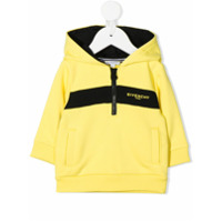 Givenchy Kids logo colour-block hoodie - Amarelo