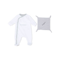 Givenchy Kids logo-print two-tone pajamas - Branco
