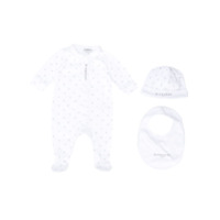 Givenchy Kids Macacão de bebê com estampa de logo - Branco