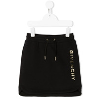 Givenchy Kids Minissaia com ajuste de cordão na cintura - Preto