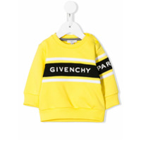 Givenchy Kids Moletom com estampa de logo - Amarelo