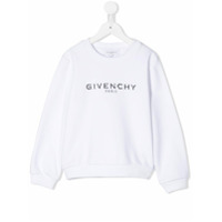 Givenchy Kids Moletom com estampa de logo - Branco